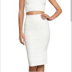 Brand new white Leger bcbg maxazria bandage skirt.